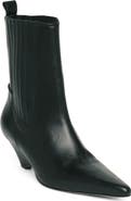 Cinq à Sept Parker Leather Curved Wedge Chelsea Boot