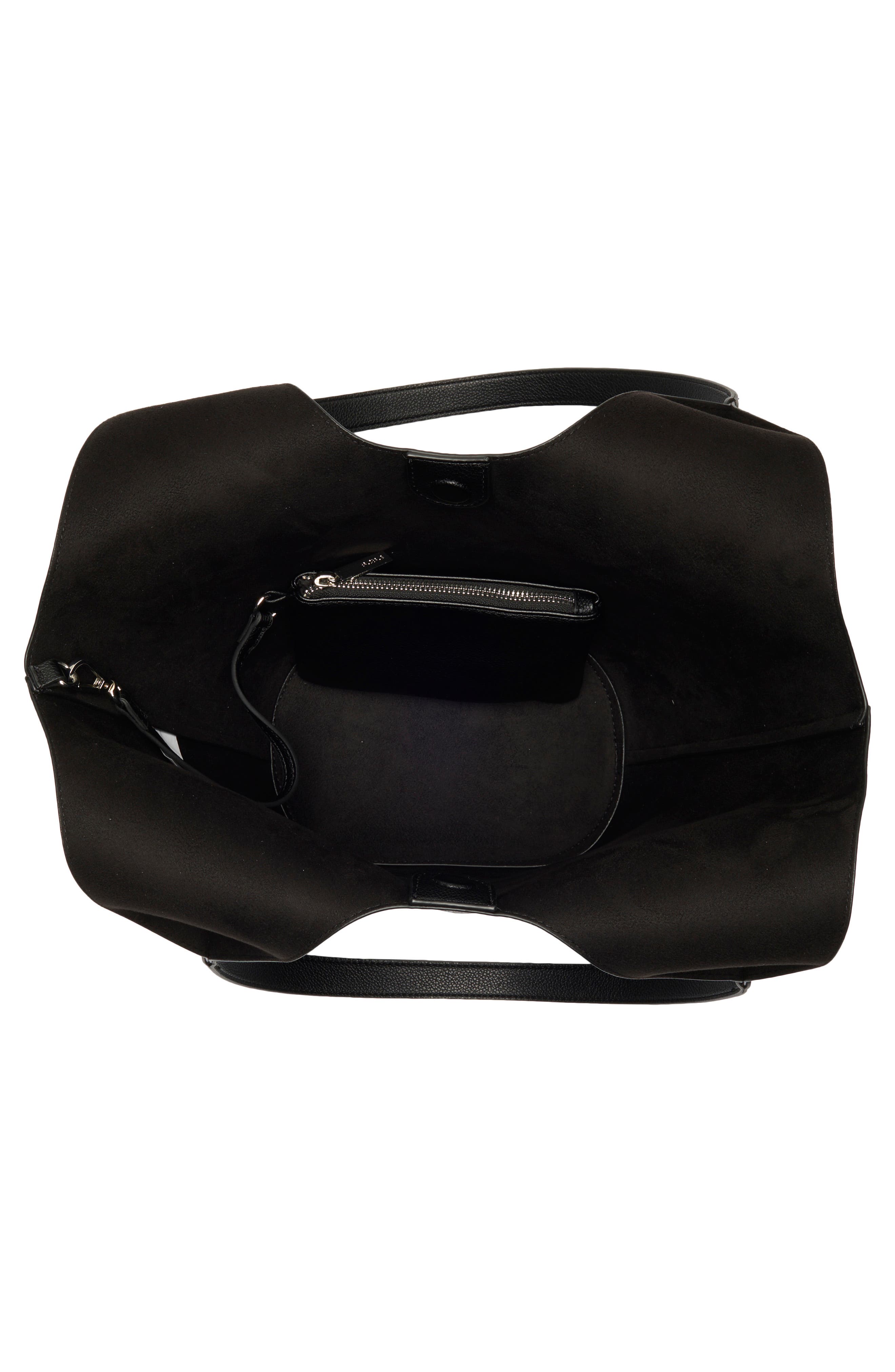 BCBG Small Bucket Tote Bag, Alternate, color, Black