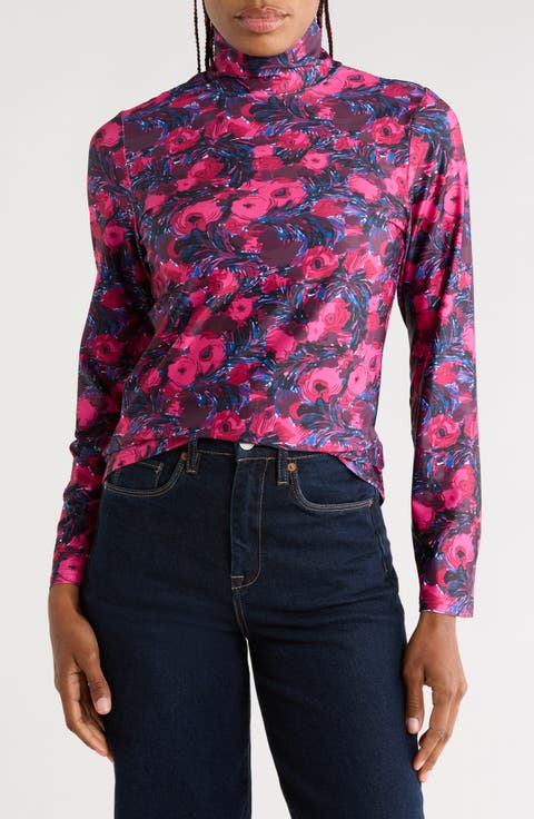 Lee Mock Neck Jersey Top