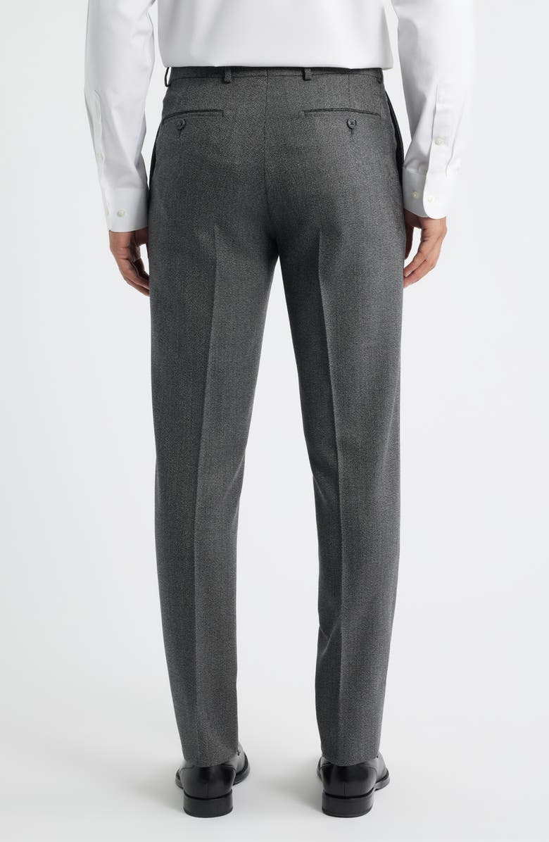 Berle Covert Stretch Worsted Wool Twill Dress Pants, Alternate, color, Med Grey