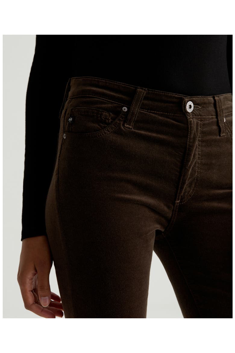 Mari Mid Rise Corduroy Straight Leg Jeans, Alternate, color, RICH UMBER
