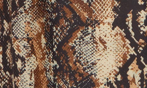 Alice And Olivia Nevada Drapey Mid Length Trench Coat In Animal Print