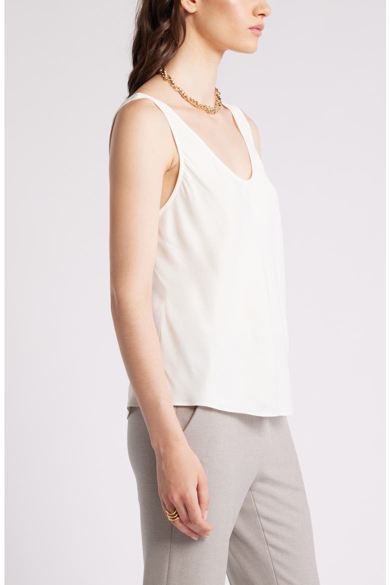 Satin Scoop Neck Tank, Alternate, color, IVORY PRISTINE