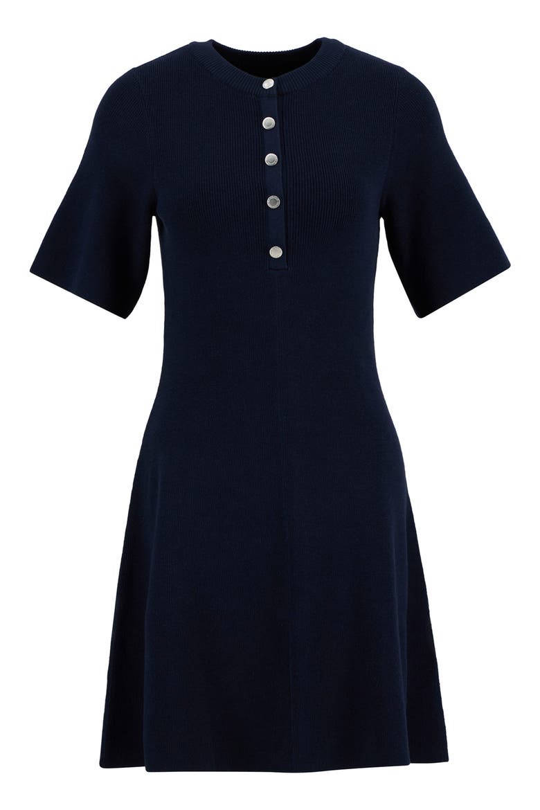 Camille Rib Knit Dress, Alternate, color, DARK NAVY