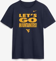 Nike Men's Nike Navy West Virginia Mountaineers 2026 Sideline Dri-FIT Slogan T-Shirt