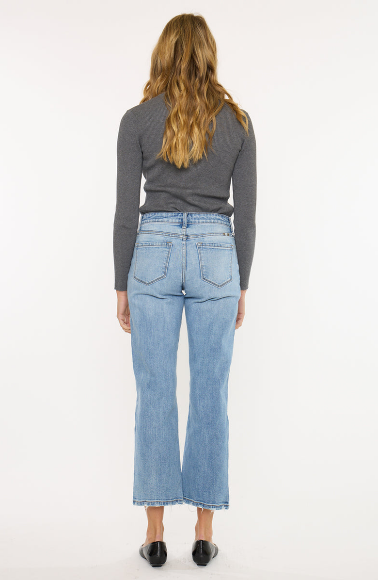 KanCan Melissa High Rise Slim Wide Leg Jeans, Alternate, color, Light Wash