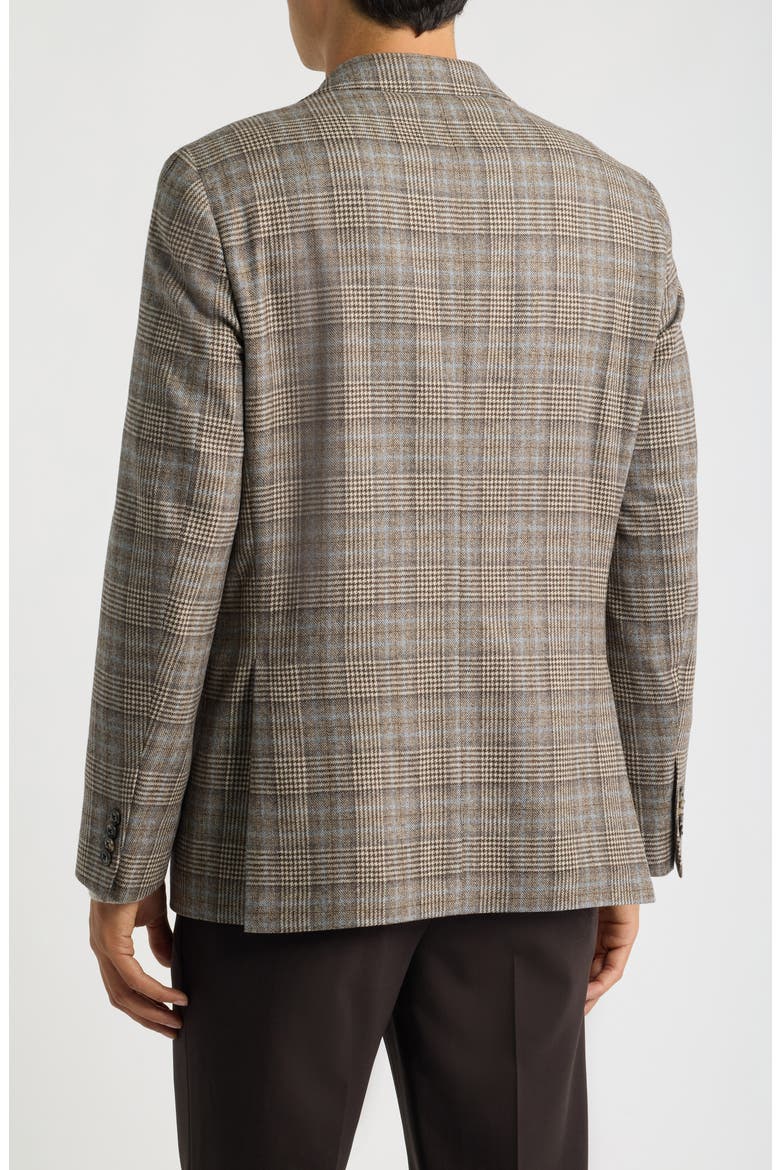 Midland Plaid Wool & Cashmere Sport Coat, Alternate, color, TAN