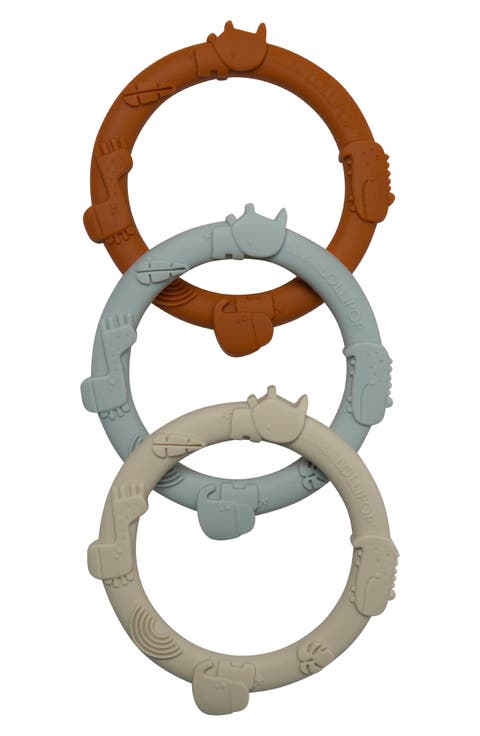 Assorted 3-Pack Teething Rings