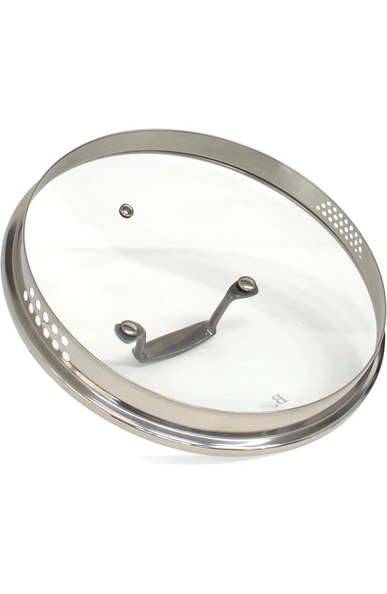 Blu. 8.5QT Stock Pot with Double Strainer Lid, Alternate, color, Black