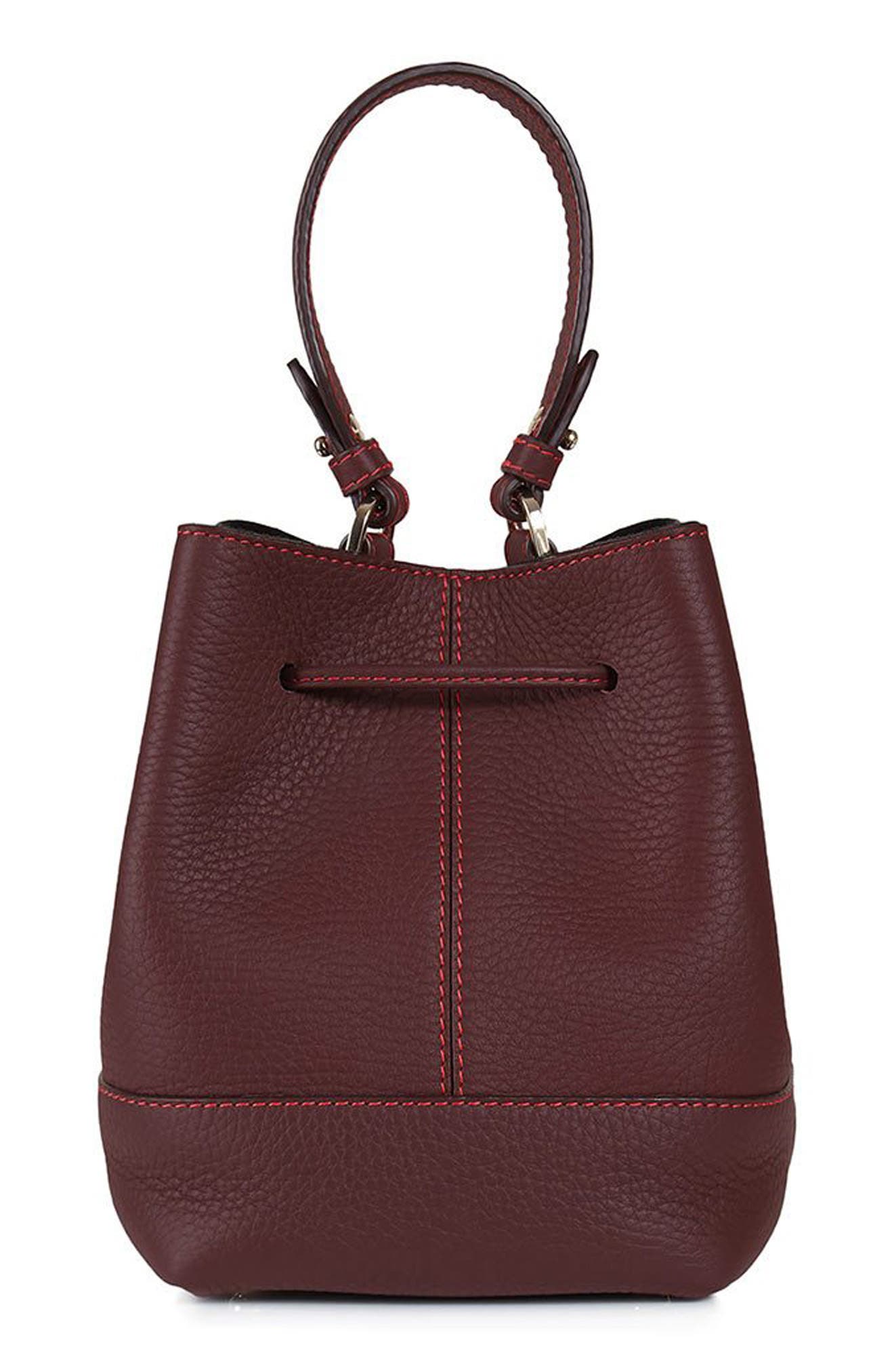 Strathberry Lana Osette Leather Crossbody Bucket Bag, Alternate, color, 