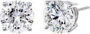 BY ADINA EDEN 4 Carat Lab Grown Diamond Solitaire Four Prong Stud Earring 14K