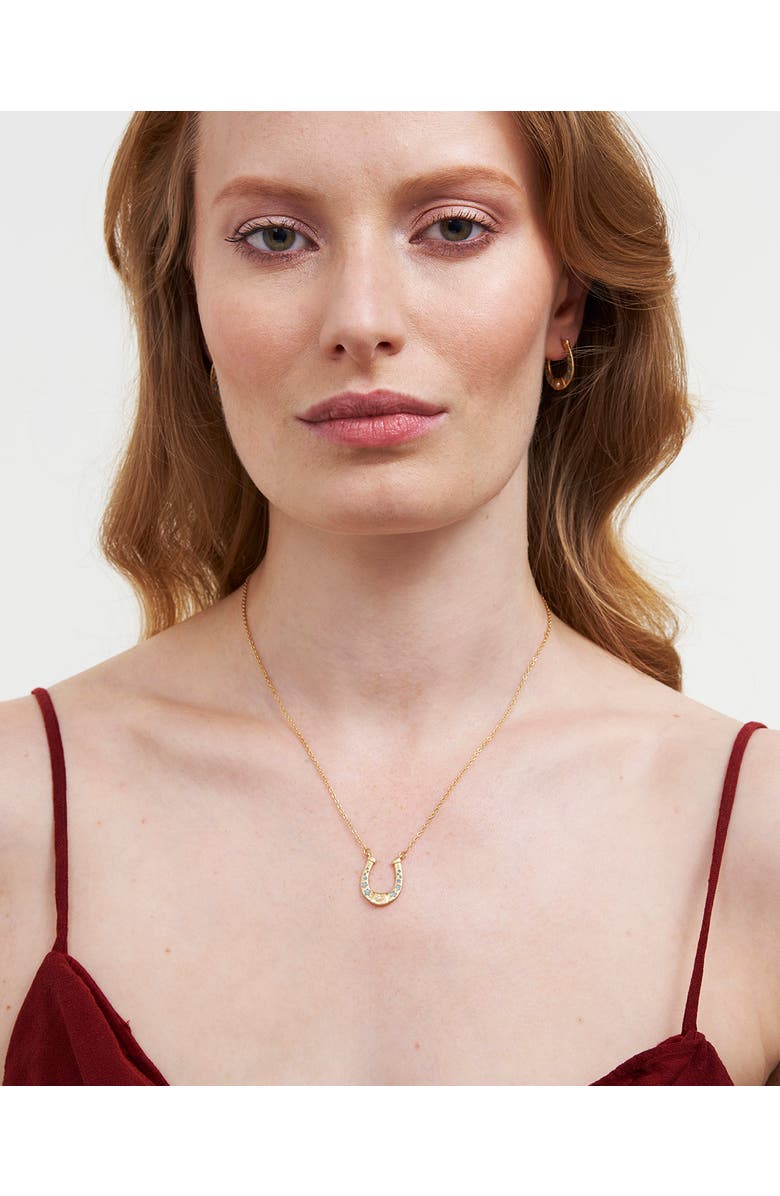 Fable England Lucky in Love Necklace, Alternate, color, Gold