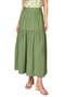 Playa Floral Tiered High Waist Maxi Skirt