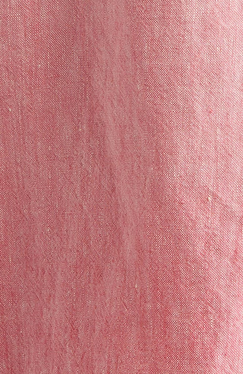 R13 Jesse Linen Carpenter Shorts, Alternate, color, Coral Linen Chambray