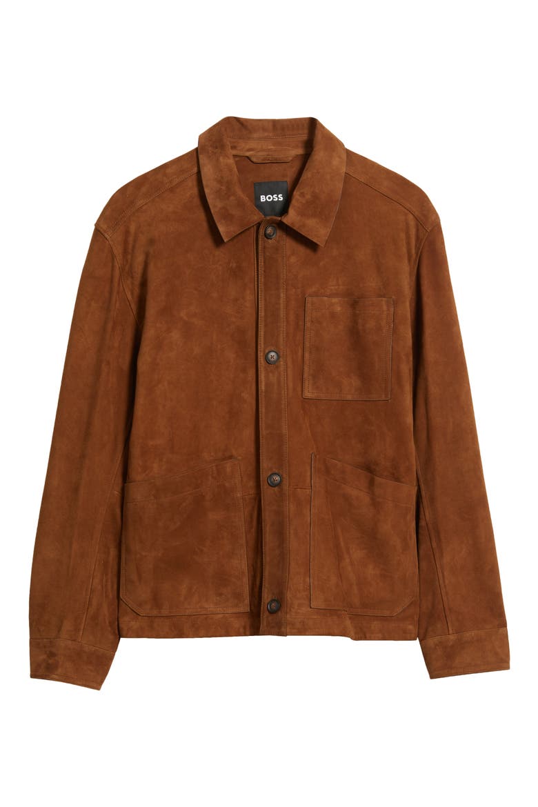 Markuedo Suede Jacket, Alternate, color, MED BRN