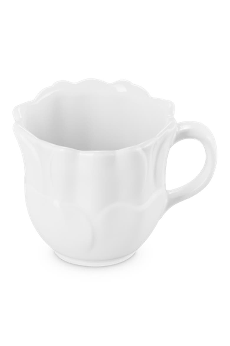 Stoneware Petal Mug, Alternate, color, WHITE