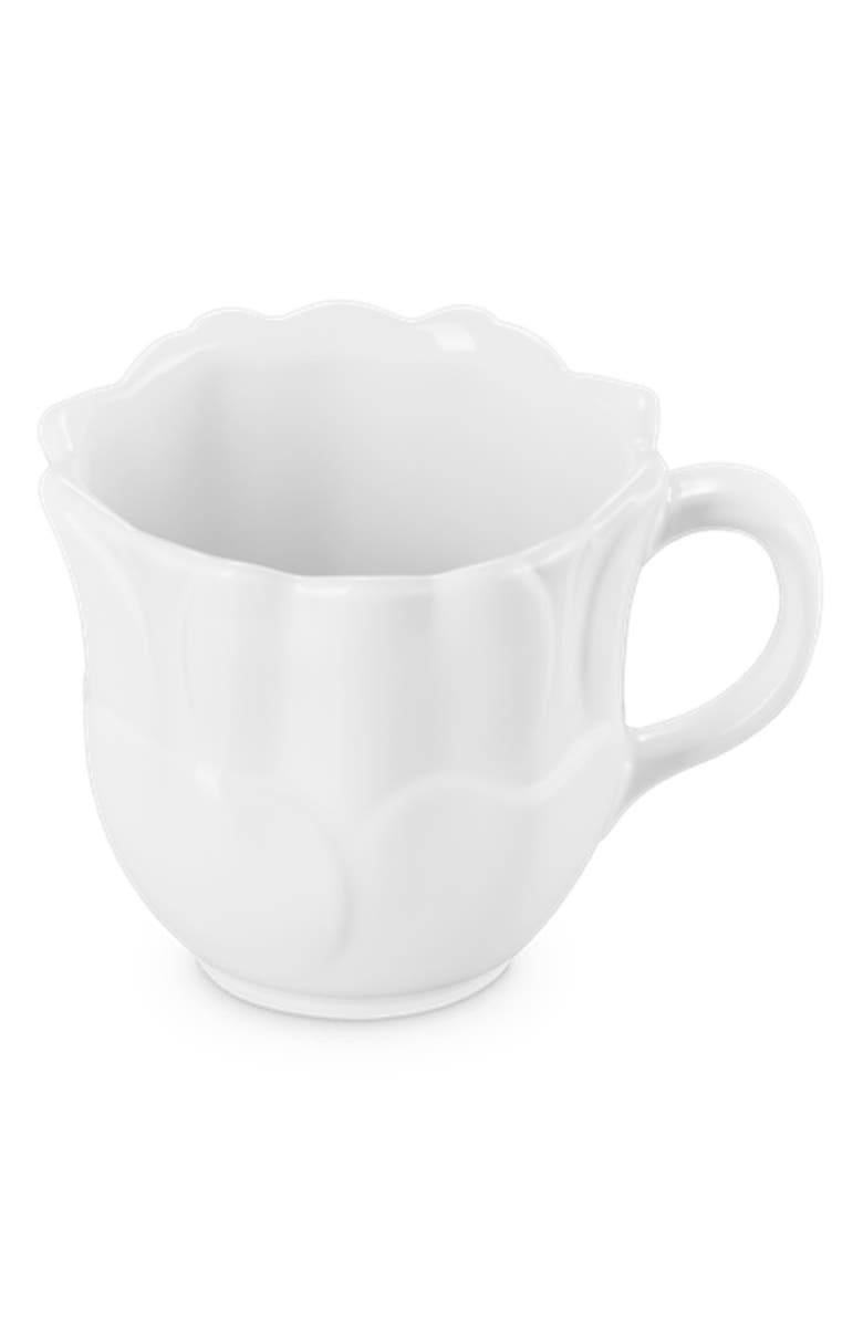 Le Creuset Stoneware Petal Mug, Alternate, color, White