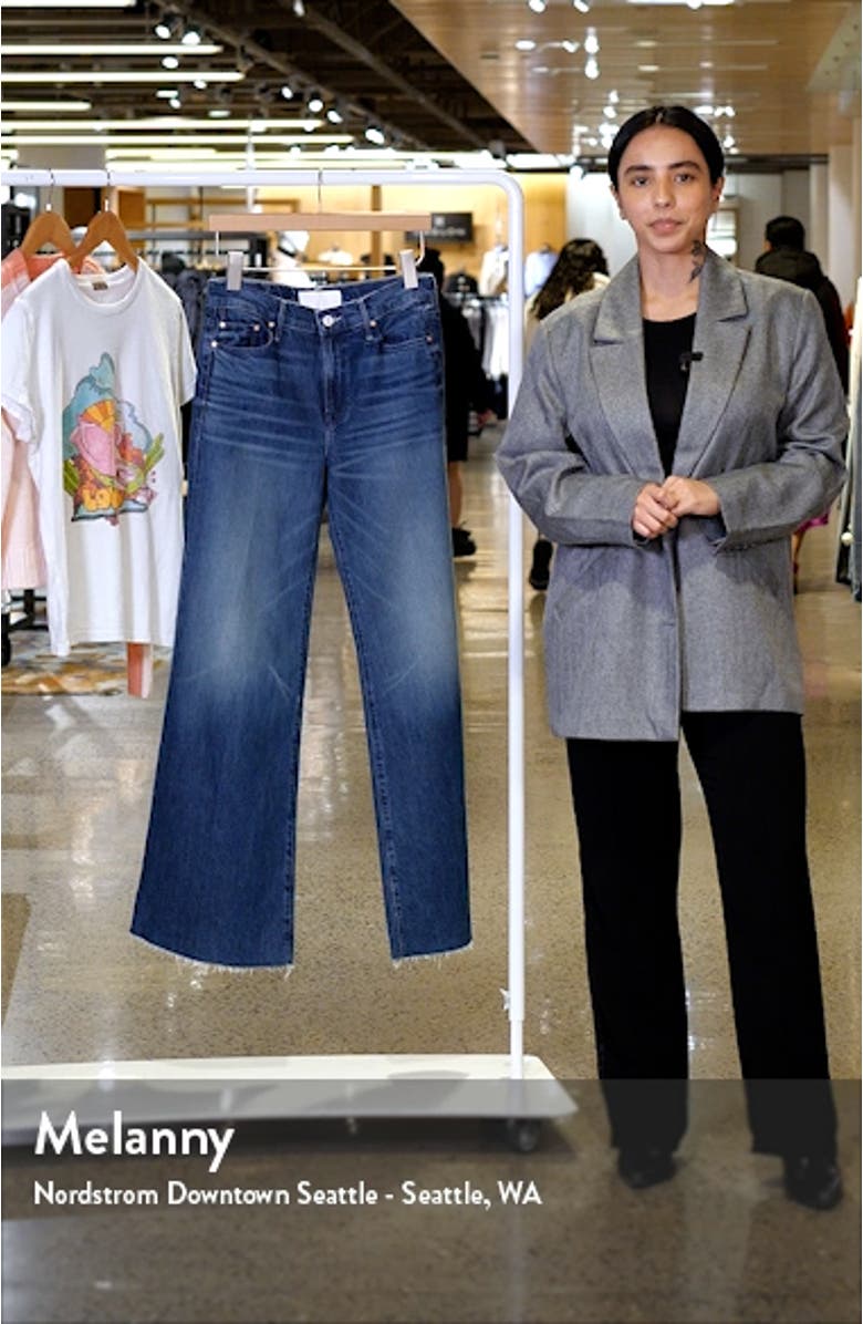 The Twister Sneak Frayed Hems Flared Wide Leg Jeans, sales video thumbnail