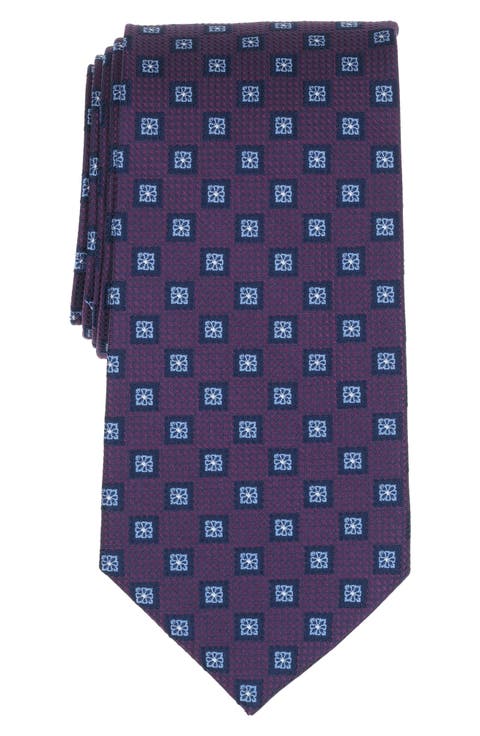 Stamp Geo Silk Blend Tie