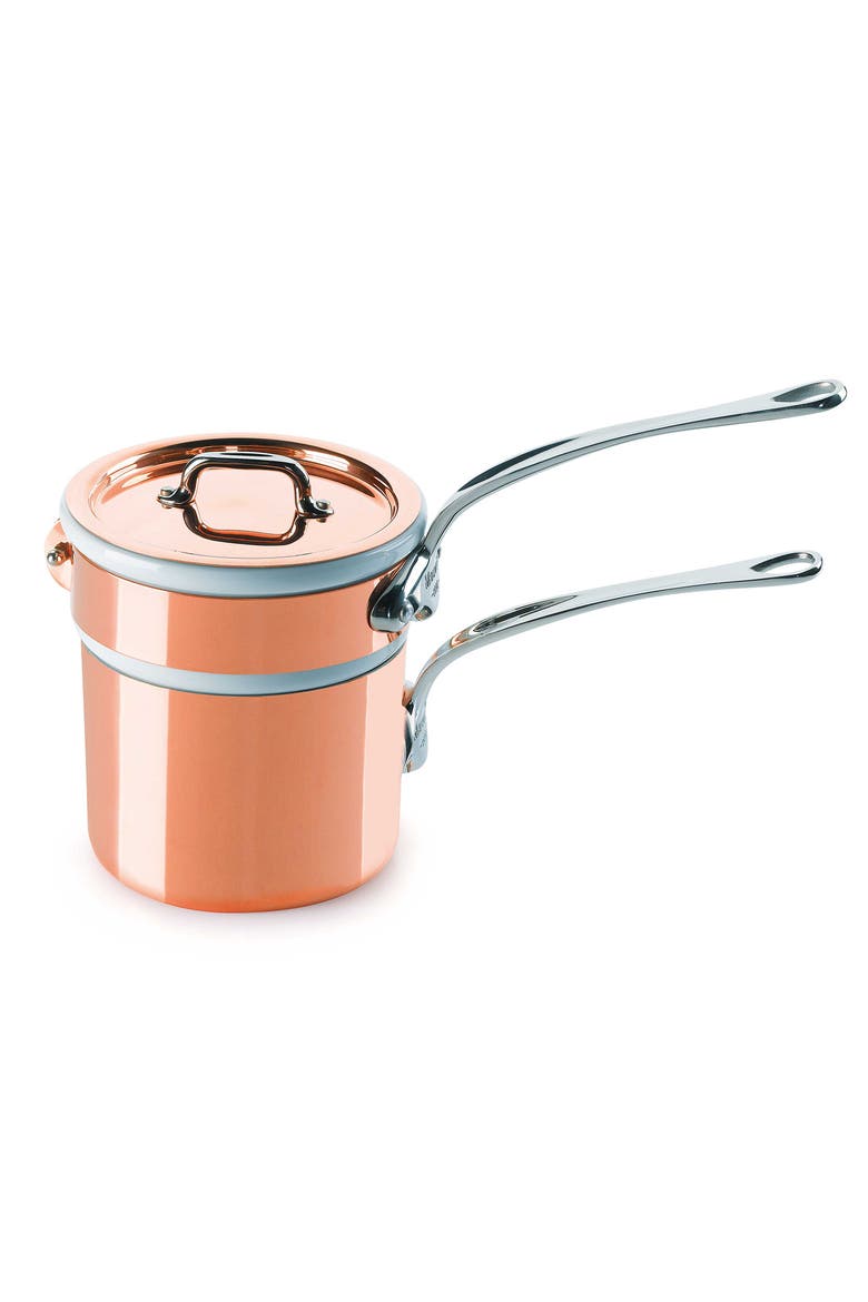 M'Heritage M'150s 0.9 qt. Bain Marie Cast Stainless Handle, Main, color, Copper