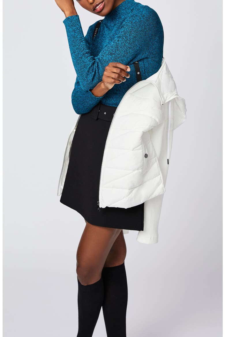 Insulated Quilted Hooded Jacket, Alternate, color, WHITE