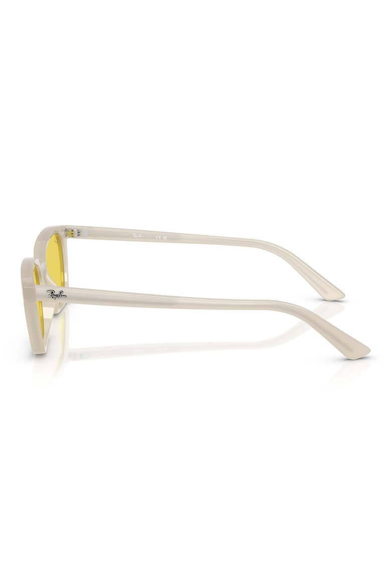 52mm Pillow Sunglasses, Alternate, color, WHITE