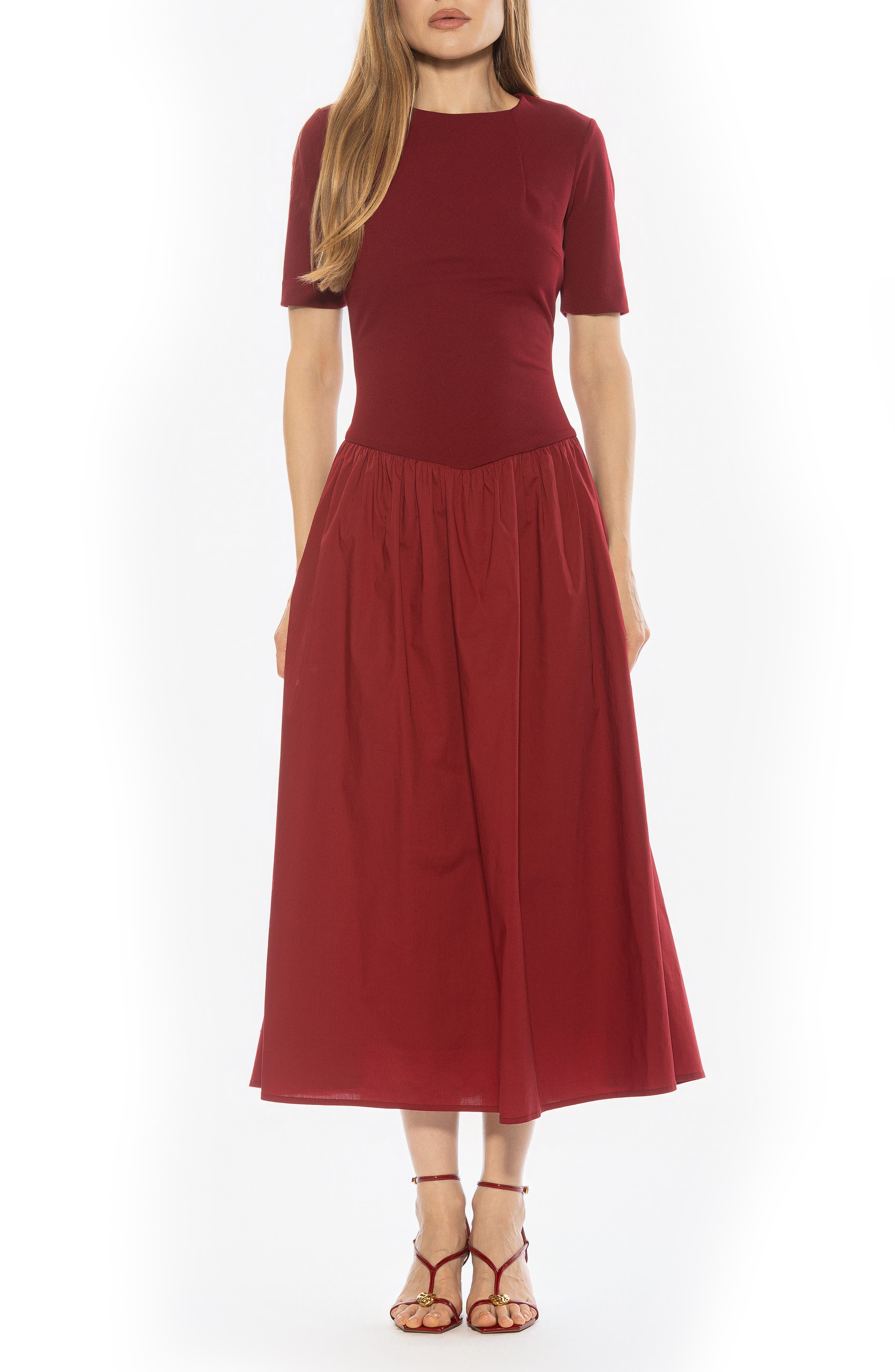 Alexia Admor Rowan Crewneck Midi Dress