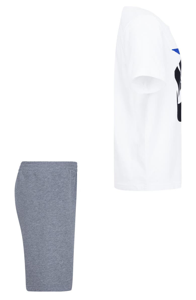 3 Brand Kids' Iconic Duo Crew Tee & Shorts Set, Alternate, color, 001White