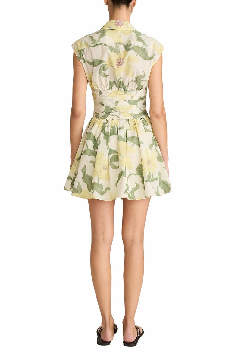 Rebecca Taylor Nouveau Fleur Corseted Mini Dress, Alternate, color, Snow Combo