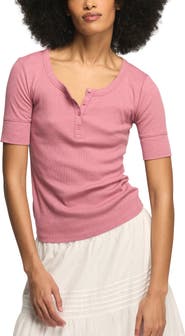 Lucky Brand Rib Henley Top