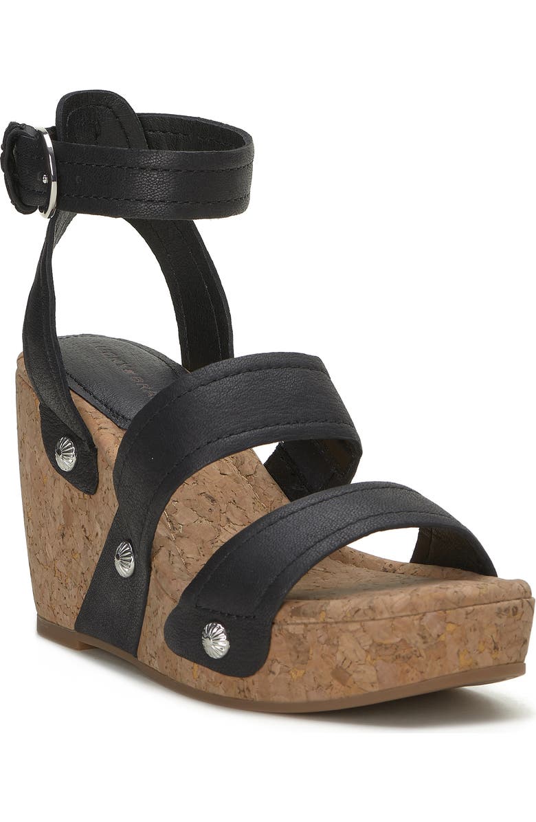 Lucky Brand Valintina Ankle Strap Platform Wedge Sandal, Main, color,