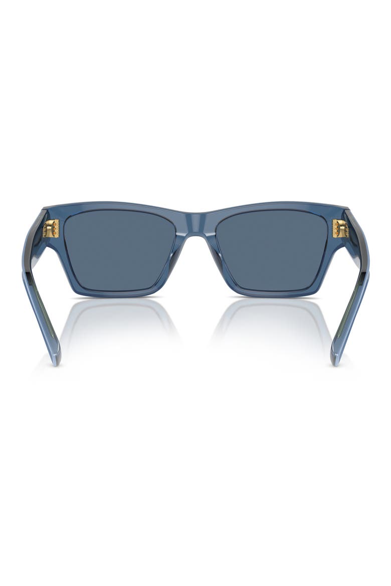 53mm Rectangular Sunglasses, Alternate, color, DARK BLUE