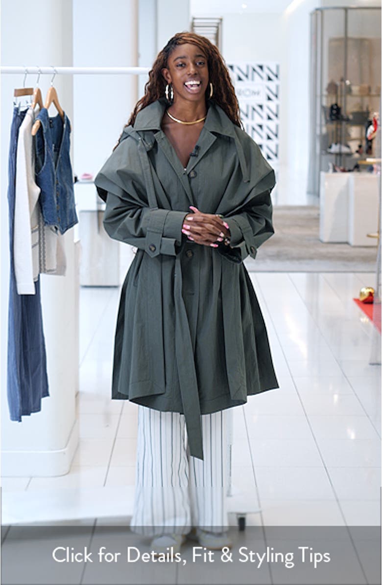 Longline Belted Raincoat, sales video thumbnail