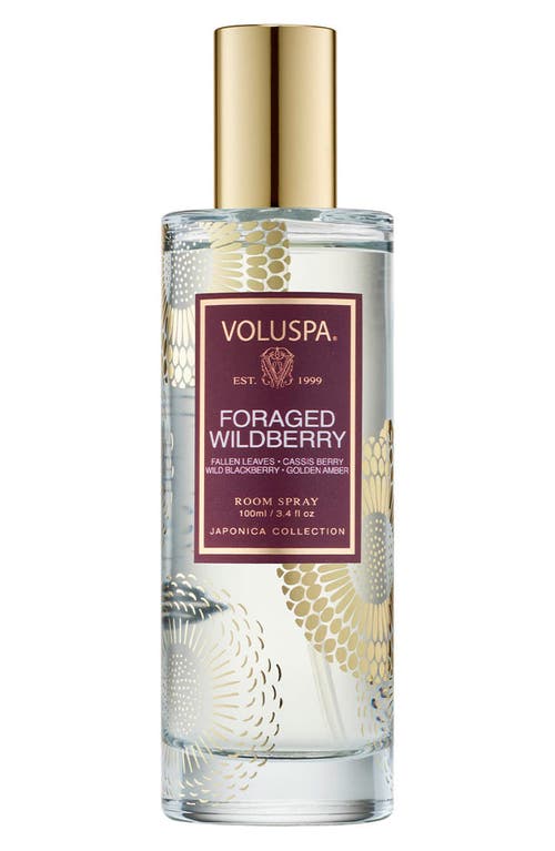 Voluspa Foraged Wildberry Room Spray In Transparent