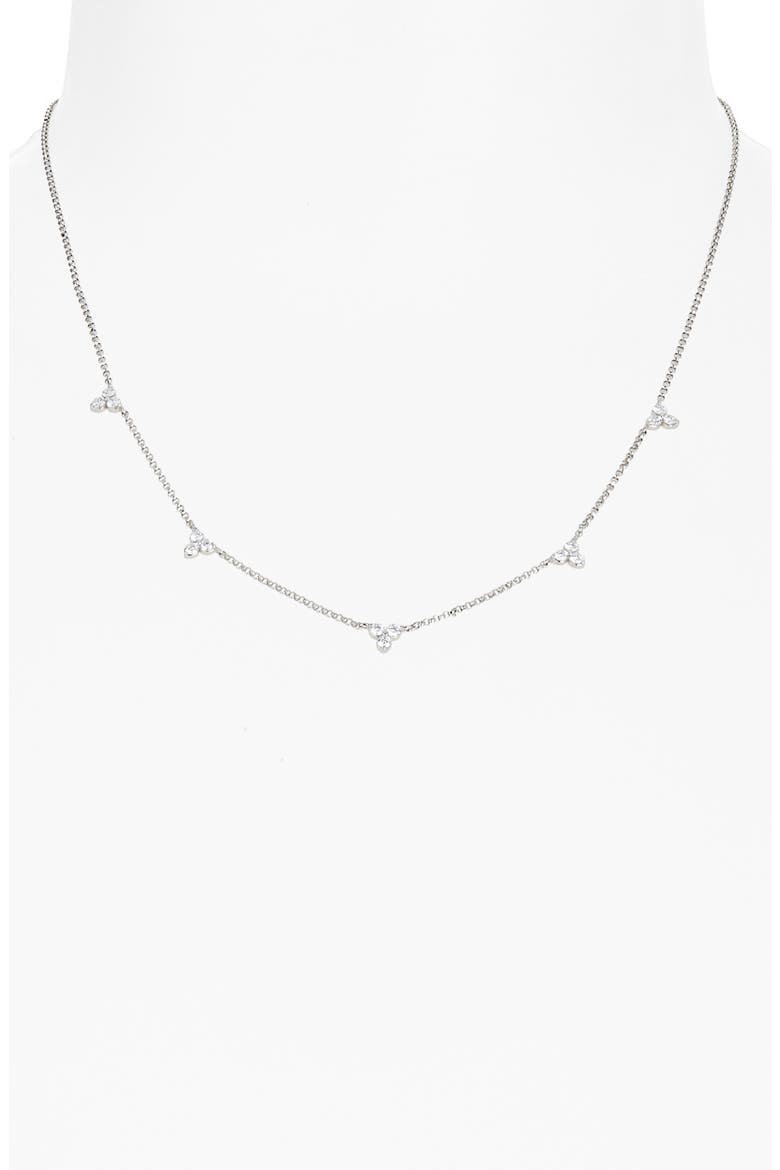 Diamonds by the Inch Station Necklace, Alternate, color, WG