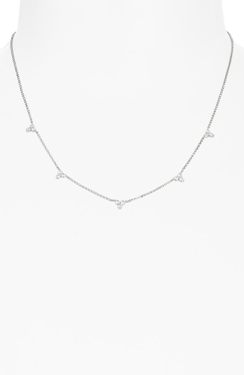 Roberto Coin Diamonds by the Inch Station Necklace, Alternate, color, Wg
