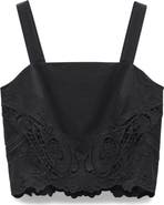 rag & bone Clem Embroidered Trim Cotton Tank