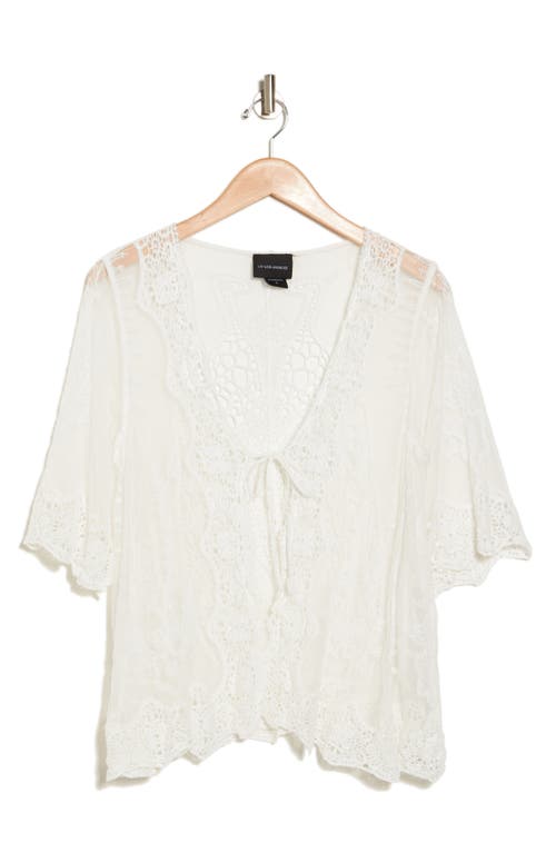 FORGOTTEN GRACE FORGOTTEN GRACE NOVELTY CROCHET LACE TOPPER