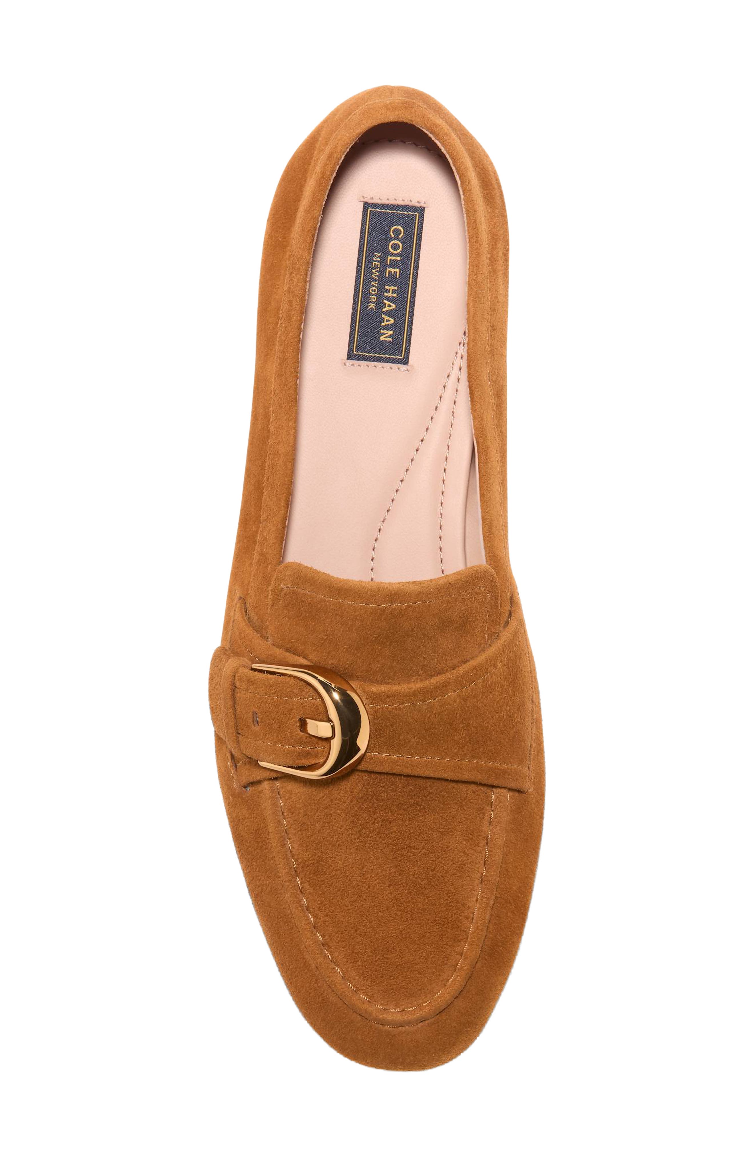 Grand Ambition Alette Buckle Loafer, Alternate, color, TOBACCO SUEDE