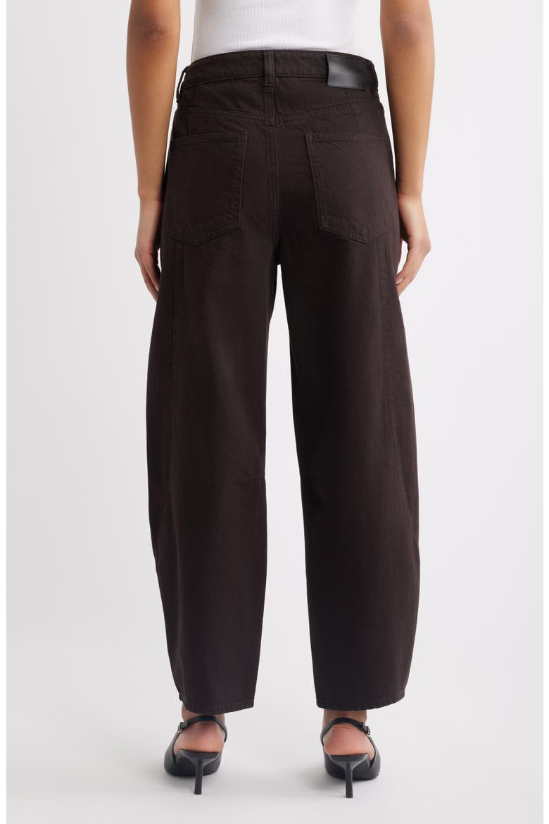 Miro High Waist Barrel Jeans, Alternate, color, TOBACCO