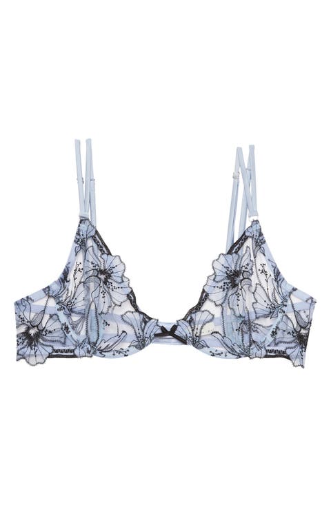 Harper Embroidered Underwire Demi Bra
