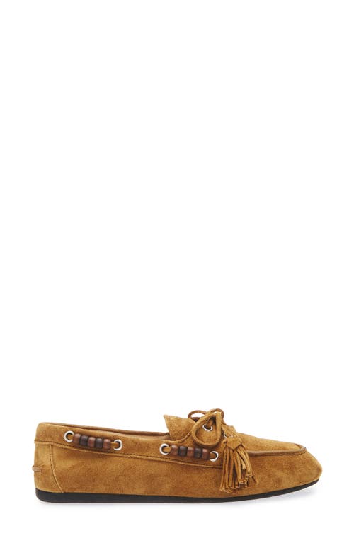 Miu Miu Suede Tassel Boatshoe