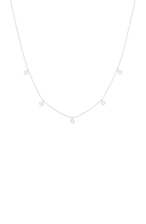 Sterling Silver 18k Gold Plated Callie Necklace Dainty Trendy Minimal