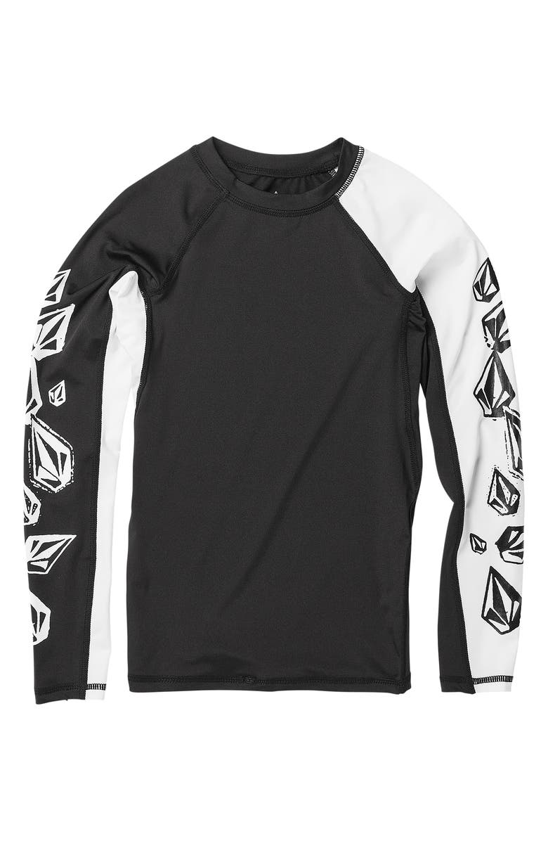 Volcom Kids' Stone Jester Long Sleeve Rashgard, Main, color, 
