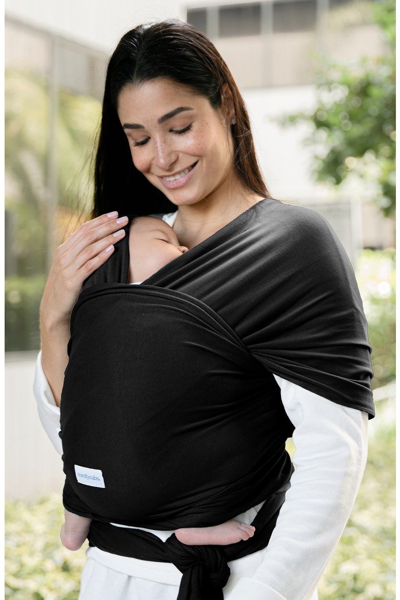 Baby Wrap Carrier, Alternate, color, Black