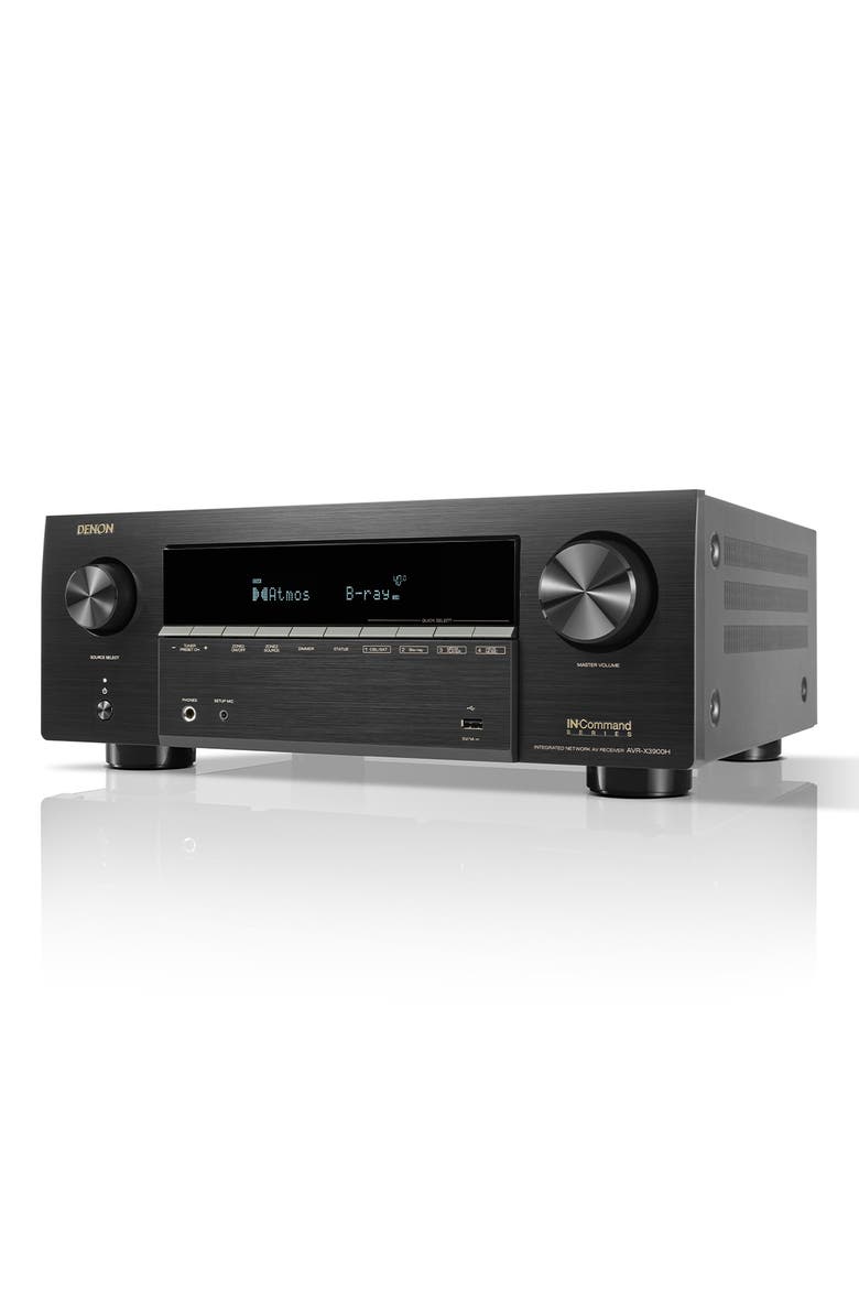 AVR-X3900H 9.4 Channel 8K Home Theater Receiver with Dolby Atmos & HEOS Built-In, Alternate, color, Black