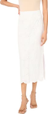 Vince Camuto Eyelet Maxi Skirt