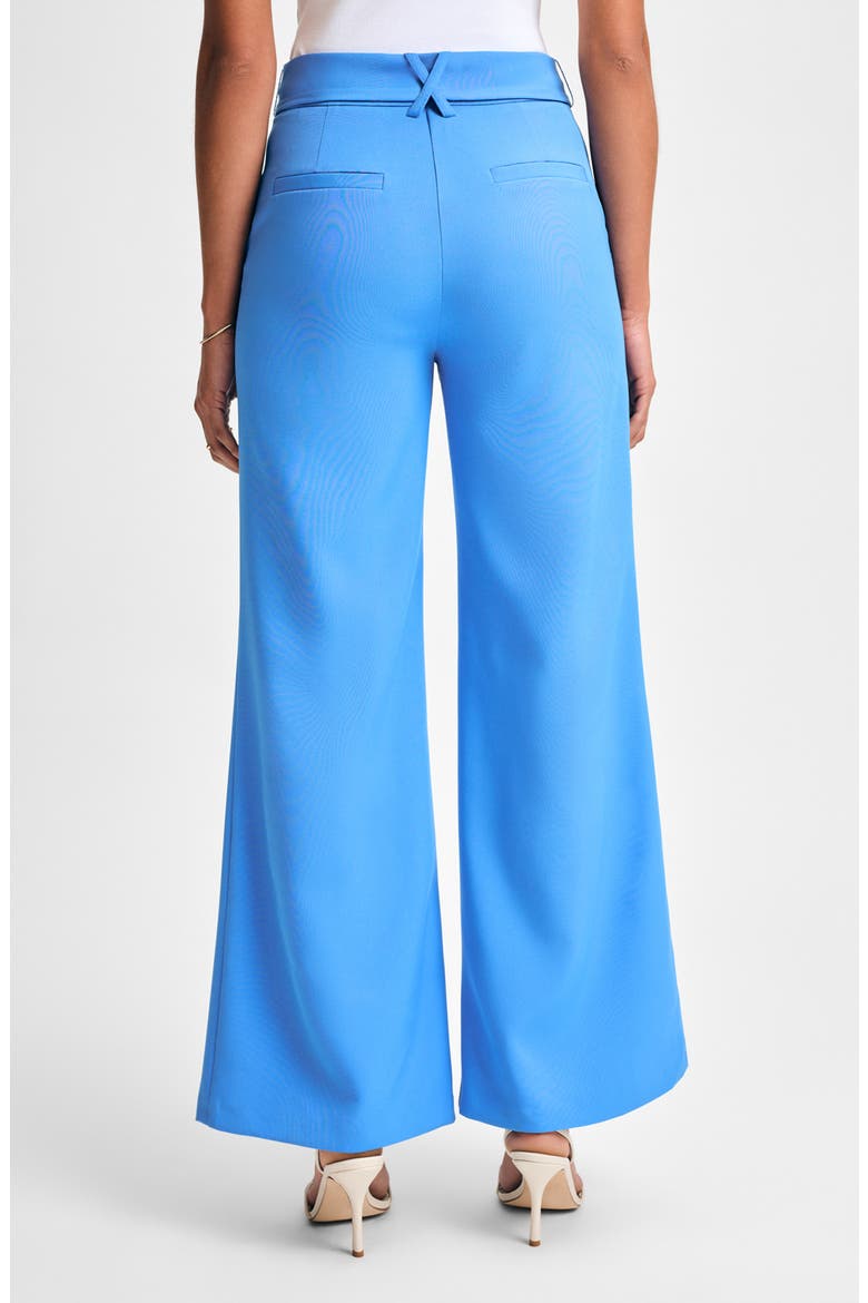 Cady Wide Leg Pants with Tie Waist, Alternate, color, FRENCH BLUE