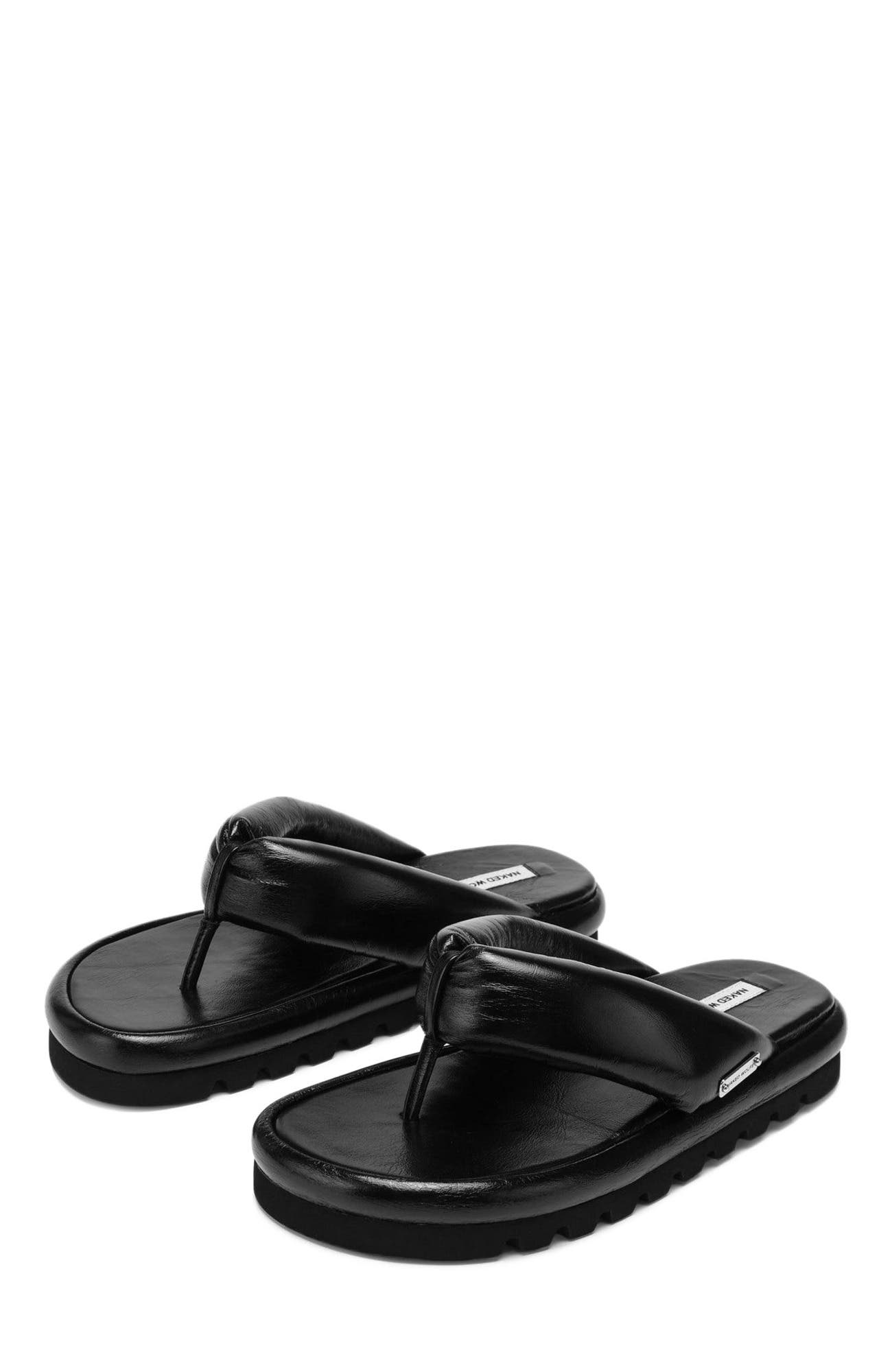 Naked Wolfe Hilary White Leather, Alternate, color, Black