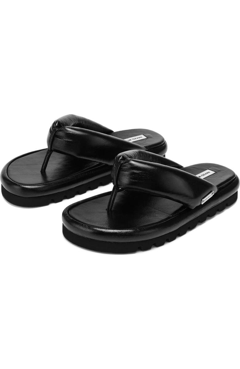 Naked Wolfe Hilary White Leather, Alternate, color, Black